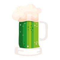 bebida de cerveza verde vector