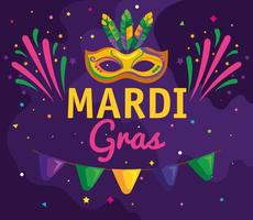 mardi gras poster vector