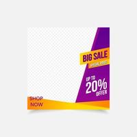 sale banner soft opening offer up to template banner social media promotion vector