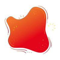 red splash icon on white background vector