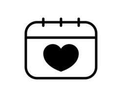 Calendar, wedding icon. Simple line, outline vector elements of marriage icons for ui and ux, website or mobile application