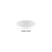Concentric circle element. Black and white color ring. Abstract  vector illustration for sound wave, Monochrome graphic.