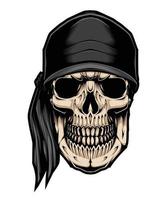 Fisherman Skull Vector Artwork