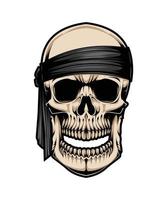 Pirate Crew Skull Vector Artwork