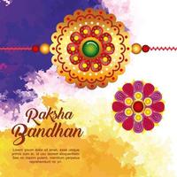 greeting card with decorative set of rakhi for raksha bandhan, indian festival for brother and sister bonding celebration, the binding relationship