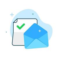 no message or notification yet, all done for now concept illustration flat design vector eps10. modern graphic element for landing page, empty state ui, infographic, icon