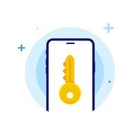 tomar el control desde el concepto de smartphone ilustración diseño plano vector eps10. elemento gráfico moderno para página de destino, interfaz de usuario de estado vacío, infografía, icono