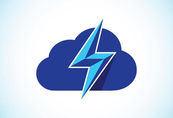 creative, simple and modern cloud logo design template for the company