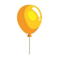 yellow balloon helium vector