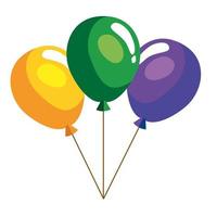 balloons helium floating vector