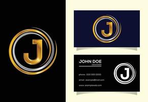 Initial J monogram alphabet in the spiral. Swirl spiral infinity logo design. Font emblem vector