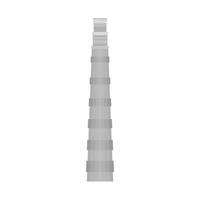 the qutub minar famous monument of india vector