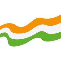 india flag, the national flag of india on white background vector