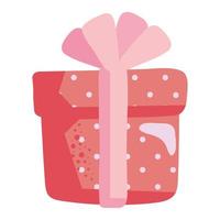 pink gift box vector