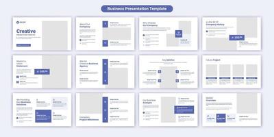 Creative business presentation slides template design. Use for modern presentation background, brochure design, web slider, landing page, annual report, company profile vector