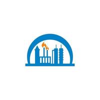 Refinery Vector , Industry Logo Vector