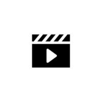 video icon set on white background vector