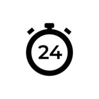 timer icon on white background vector