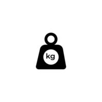 weight icon on white background vector