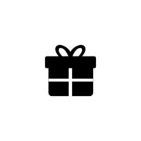 box gift icon on white background vector