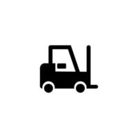 forklift icon on white background vector