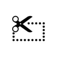 scissors icon on white background 64 x 64 pixel vector