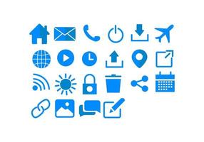 website and mobile app icon set.symbol for web vector