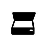 printer on white background.hardware icon.scaner icon vector