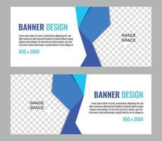 Abstract banner with image space design. banner background vector. business, creative and simple banner vector