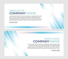 Blue light business banner. Creative and simple abstract banner for company. Background vector