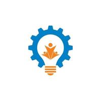 Gear Lamp Vector , Technology Logo