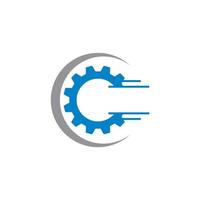 Abstract Gear Vector , Industry Logo