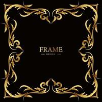 Luxury ornament or floral frame design background. vector