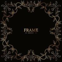 Luxury ornament or floral frame design background. vector