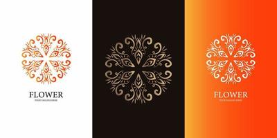 Flower, boutique or ornament logo template design. vector