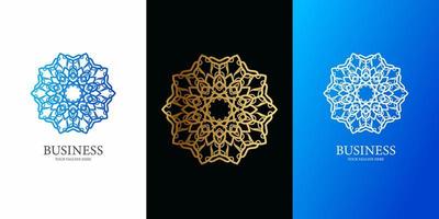 Flower, ornament or mandala logo template design. ent logo template design. vector