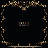 Luxury ornament or floral frame design background. vector