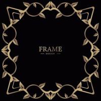 Luxury ornament or floral frame design background. vector