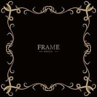 Luxury ornament or floral frame design background. vector