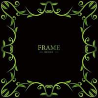 Luxury ornament or floral frame design background. vector