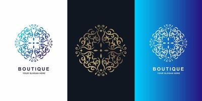 Flower, boutique or ornament logo template design. vector