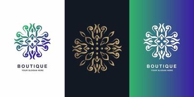 Flower, boutique or ornament logo template design. vector