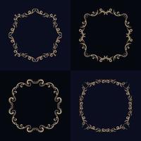 Collection of Luxury ornament or floral frame vector