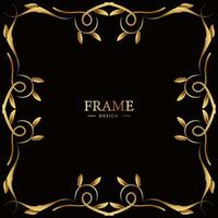 Luxury ornament or floral frame design background. vector