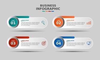 diseño de plantilla de negocio infográfico vector