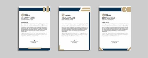 modern corporate letterhead template design vector