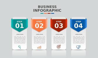 diseño de plantilla de negocio infográfico vector