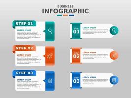 diseño de plantilla de negocio infográfico vector