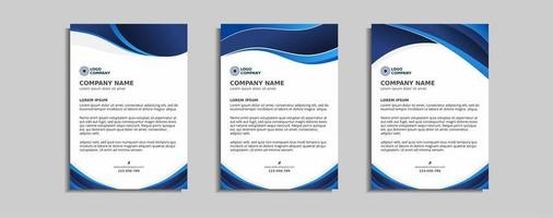 modern corporate letterhead template design vector