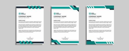 modern corporate letterhead template design vector